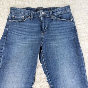 Lucky Brand Sweet Crop Jeans Women's Size 8 Denim Mid Rise Straight Leg Y2K Chic